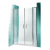 Roth TDN2 110x200cm dvojkrídlové dvere do niky, profil Brillant, Číre sklo