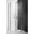 Roth TR2 80x80cm štvrťkruhový sprchový kút, krídlové dvere, strieborné, číre sklo