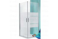 Roth TCO1 100x200cm samotné sprchové jednokrídlové dvere, Brillant, číre sklo