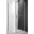 Roth Sprchové jednokrídlové dvere TCO1 120 (pre štvorcový kút), strieborný, číre