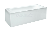Laufen SOLUTIONS obdĺžniková vaňa 170x70cm s panelom ľavým a konštrukciou, akrylát, biela
