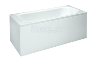 Laufen SOLUTIONS vaňa 170x70cm s panelom ľavým a konštrukciou, biela, akrylátová
