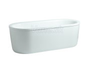 Laufen SOLUTIONS voľne stojaca akrylátová oválna vaňa 190x90cm +panel +konštrukcia, biela