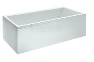 Laufen PRO akrylátová vaňa 180x80cm s L panelom ľavým a konštrukciou, biela