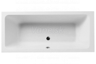 Gustavsberg Artic 180 x 80 akrylátová vaňa biela, UBA180ARC2W01
