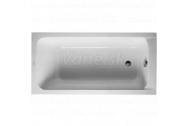 Duravit D-CODE vaňa obdĺžniková 150x75 akrylát 95 l, Biela 700095000000000