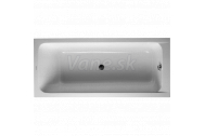 Duravit D-CODE vaňa 170x75cm, biela, odpad v strede, 700099000000000