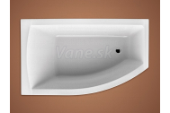 Santech Fiona 150x85 rohová asymetrická vaňa, ľavá