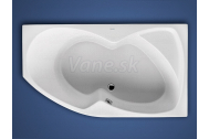 Santech Fontana 150x90 rohová asymetrická vaňa, pravá