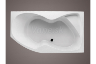 Santech Fontana 170x95 rohová asymetrická vaňa, pravá