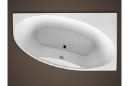 Santech Laguna 168x95 rohová asymetrická vaňa, pravá