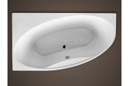 Santech Laguna 180x100 rohová asymetrická vaňa, ľavá