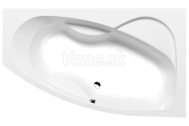 Polysan MAMBA R asymetrická vaňa 170x100x44cm, biela