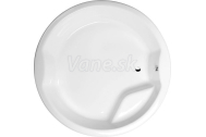 Polysan ROYAL ROUND guľatá vaňa s konštrukciou 172x172x49cm, biela