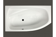 Santech Fox asymetrická masážna vaňa 160x90 L Body 200
