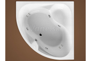 Santech OTAVA rohová masážna vaňa 140x140 Body 200 +autom.dohrievanie vody ZADARMO
