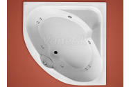 Santech VLTAVA rohová masážna vaňa 150x150 Body 200 +autom.dohrievanie vody ZADARMO