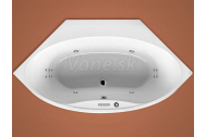 Santech FJORD rohová masážna vaňa 145x145 Body 300 +autom.dohrievanie vody ZADARMO