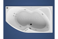 Santech FONTANA asymetrická masážna vaňa 160x90 P Body 300 +autom.dohriev.vody ZADARMO
