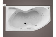 Santech FONTANA asymetrická masážna vaňa 170x95 L Body 300 +autom.dohriev.vody ZADARMO