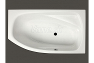 Santech Fox asymetrická masážna vaňa 170x95,5 P Body 300