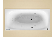 Santech SOFA obdĺžniková masážna vaňa 182x85 L Body 300 +autom.dohrievanie vody ZADARMO