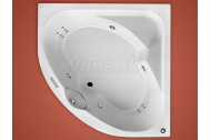 Santech VLTAVA rohová masážna vaňa 150x150 Body 300 +autom.dohrievanie vody ZADARMO