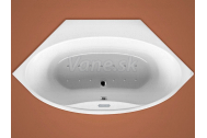 Santech FJORD rohová masážna vaňa 145x145 Relaxa 200 +chromoterapia ZADARMO