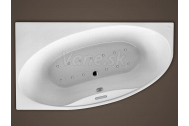 Santech LAGUNA asymetrická masážna vaňa 180x100 L Relaxa 300 +chromoterapia ZADARMO