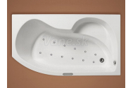 Santech VEGA asymetrická masážna vaňa 150x90 P Relaxa 300 +chromoterapia ZADARMO