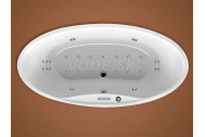 Santech DELTA oválna masážna vaňa 185x90 Fitnes 300 +autom.dohriev.vody +chromoter.ZADARMO