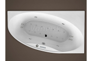 Santech LAGUNA asymetrická masážna vaňa 180x100P Fitnes300 +aut.dohr.vody +chromot.ZADARMO