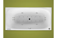 Santech PLUS obdĺžniková masážna vaňa 185x90 L Fitnes 300 +aut.dohr.vody+preplach ZADARMO