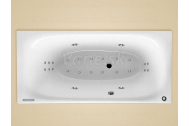 Santech SOFA obdĺžniková masážna vaňa 182x85 L Fitnes 300 +aut.dohr.vody +chromot.ZADARMO
