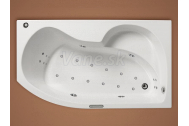 Santech VEGA asymetrická masážna vaňa 150x90 P Fitnes 300 +aut.dohr.vody +chromot.ZADARMO