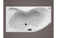 Santech FONTANA asymetrická masážna vaňa 170x95 L Comfort +kúpeľový olej Panpuri ZADARMO