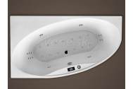 Santech LAGUNA asymetrická masážna vaňa 168x95 L Comfort +kúpeľový olej Panpuri ZADARMO