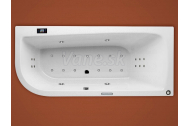 Santech OPTIMA asymetrická masážna vaňa 169x75 P Comfort +kúpeľový olej Panpuri ZADARMO
