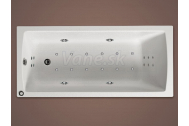 Santech SMART obdĺžniková masážna vaňa 160x72,5 Comfort +kúpeľový olej Panpuri ZADARMO