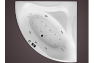 Santech SOLO rohová masážna vaňa 140x140 Comfort +kúpeľový olej Panpuri ZADARMO