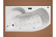 Santech VEGA asymetrická masážna vaňa 150x90 L Comfort +kúpeľový olej Panpuri ZADARMO