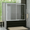 SanSwiss Top-Line TOPB2 Vaňová zástena s posuv.dverami, 160x150, Farba Biela, Mastercarré