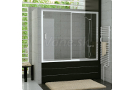 SanSwiss Top-Line TOPB2 Vaňová zástena s posuv.dverami, 170x150, Matný Elox, Mastercarré