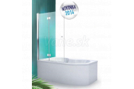 Roth Vaňová zástena sklápacia s otočným stenovým systémom TZVL2 100x140 (P)