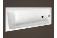 Santech Viky 150x80 rohová asymetrická vaňa, ľavá