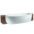 Laufen ALESSI ONE akrylátová polozápustná vaňa 203x109cm, s polovičným panelom, biela