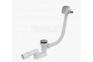 Sifón vaňový click/clack s napúšťaním prepadom kov - chróm 57cm
