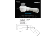 Aquatek vaňový sifon 1438/I pre odtokový systém Klik-Klak.- nutný diel pre vaňový sifón