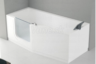 Santech-Novellini IRIS vaňa s dvierkami 170x80 Ľavá + opierka, akcia Doprava zadarmo