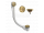 Sapho MODEL 06 vaňová súprava s bovdenom, dĺžka 475mm, zátka 42mm, bronz